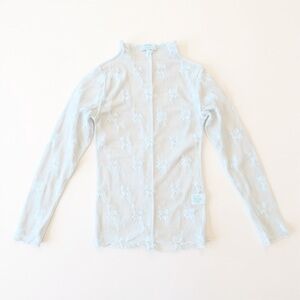 Blu Ivy Elegant Lace Long Sleeve Blouse